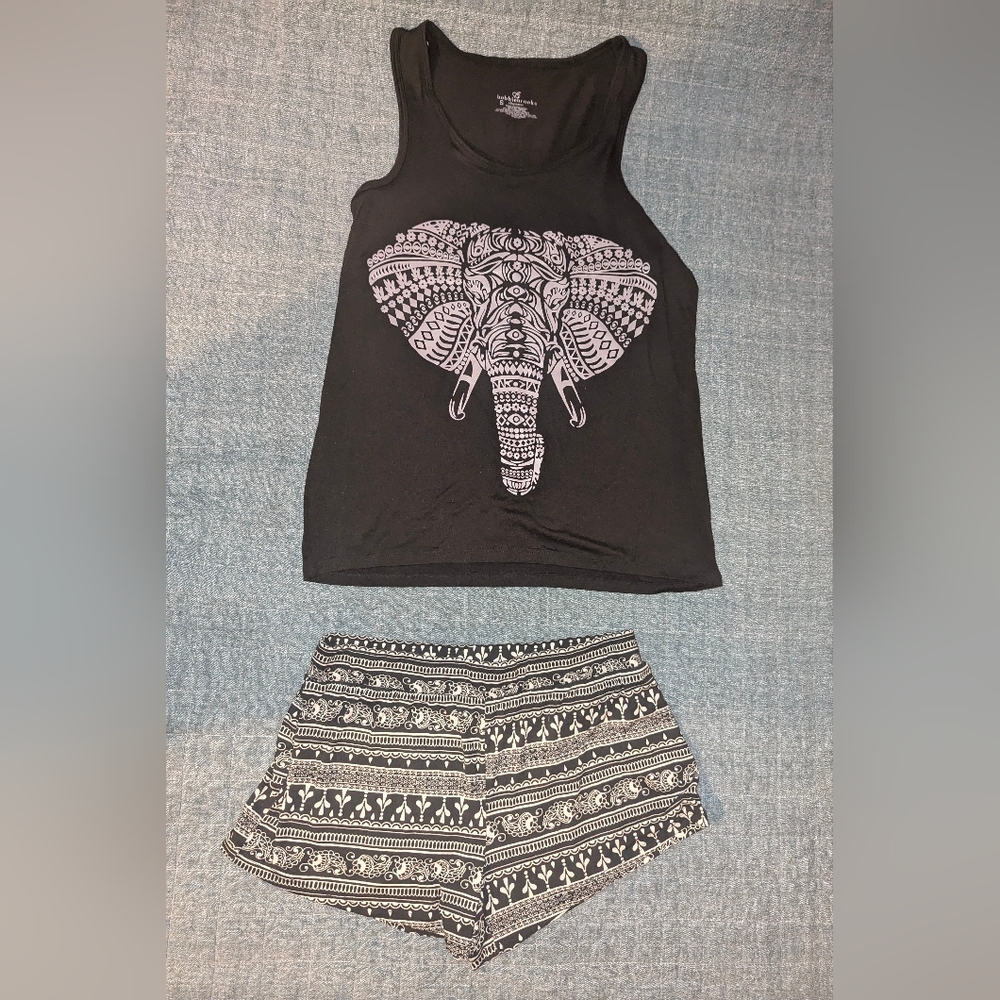 Tank top with shorts sleep outfit - size S